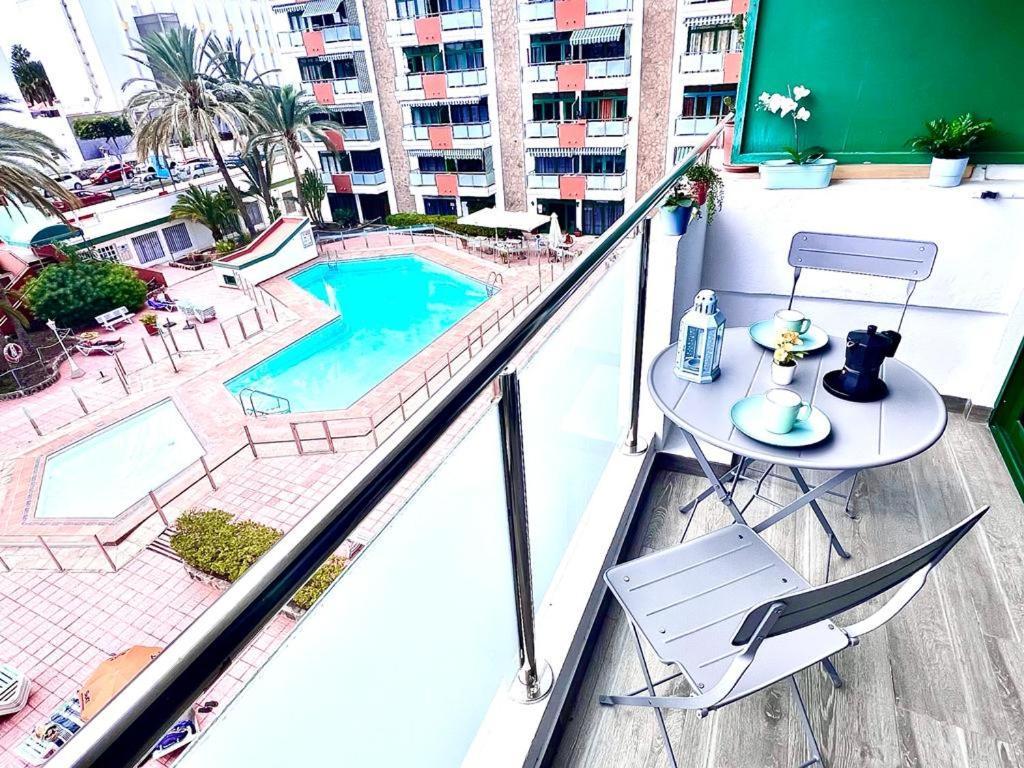 Fm Beach Home - Renovated Apartment With Swimming Pool Near Maspalomas Dunes & Beach بلايا ديل إنغلز المظهر الخارجي الصورة